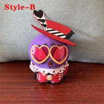 13cm Anime Animation Character Hazbin Couple 3V Vox and Valentino Plush Toys Hotel Backpack Bag Pendant Desk Plushie Doll Decor About 13cm