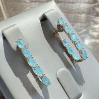 Flash Diamond Drop Earrings, High-end Atmosphere Crystal Earrings, Versatile Earrings One Size