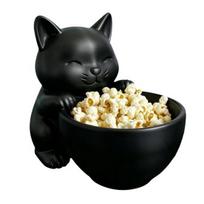 Katės formos laikymo papuošalai Didelės talpos dubuo Laikymo dėžutė 3D spausdinimo liejimas Darbalaukio organizatorius užkandžiams, raktams, smulkiems daiktams oranžinė