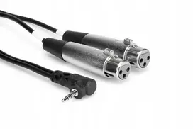 Hosa - Kabelis TRS R 3.5mm - 2 x XLRf 0.6m