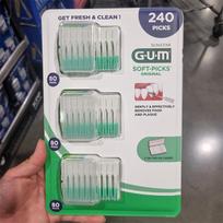 GUM Disposable Interdental Brushes 80 Count x 3 Packs