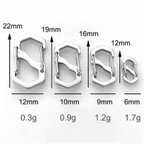 3-5pcs Stainless Steel Letter S Buckle Spring Lobster Clasp Hook Connectors for Necklace Bracelet DIY Jewelry Making Supplies 16mmx9mm - 3 pcs sidabras