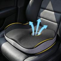 Ergonomic Memory Foam Car Seat Cushion, Anti-Pressure Hip Support Pad for Long Driving Polyester juoda