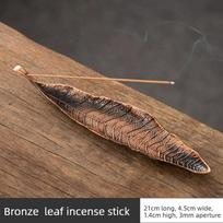 Long Leafs Incense Holder for Palo Santo Incense Sticks Metal Ash Catcher Censer Burner Meditation Yoga Home Decor Accessories