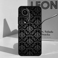 Black Art pattern Case For Honor Magic 7 5 6 Lite 200 Pro Honor 50 70 90 Lite X9b X9a X8b X8a X8 X9 X9c Cover Honor Magic6 Pro