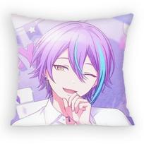 Sekai Kamishiro Rui Pillow Case Sofa Living Room Bedroom Headboard Backrest Cushion Square Cushion Nap Time Peach skin 18*18(CM)-1Pcs