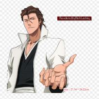 Aizen Bleach Sosuke Anime Lron ant pleistrų drabužių krepšiui marškinėlių šilumos perdavimo lipdukai juostelės aplikacijos