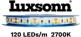 3W/m LED juosta LUXSONN, BRIDGELUX diodai, 120 LED/m, 2700K, 24V, 5m ritė