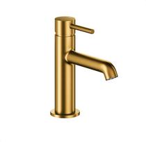 Maišytuvas praustuvui KFA 5032-835-31 / KFA / MOZA / Baterija MINI UMYWALKOWA STOJĄCA Z KORKIEM CLICK CLACK, BRUSHED GOLD