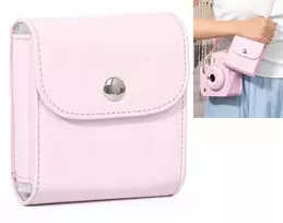 Dėklas LoveInstant Dėklas Futerał Na Zdjęcia Instax Square Do Fujifilm Sq1 Sq6 Sq10 Sq20 Mini / Rožinė