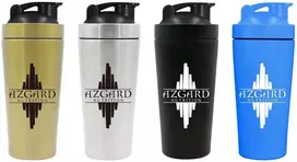 Gertuvė Azgard Nutrition Azgard Steel Shaker (metalinė plaktuvė) : Spalva - Sidabrinė