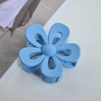 Frosted hollow flower clip acrylic seamless spray paint hair claw back head shark clip