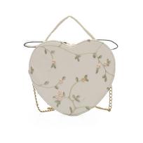 Women's Fashionable Lace Fresh Handbag Heart-shaped Crossbody Bag balta
