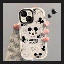 Cartoon Mickey Mouse Apple 13 Phone Case iPhone 14 Pro Max 12/11 XS/XR/7P/8P Anti-Fingerprint Apple16