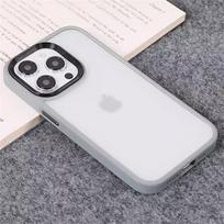 Soft Silicone Shockproof Bumper Case For iPhone 16 15 11 12 13 14 Mini Pro XS Max Translucent Cover 7 8 Plus X XR SE Matte Funda For iPhone X pilka spalva