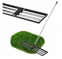 PRO Niwelator Rankinis reljefo lygintuvas 90x30cm, metalinis velenas, sulankstomas 167cm