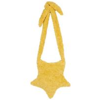 Star Shape Crossbody Bag Plush Inclined Shoulder Bag Portable Plush Shoulder Bag citrinos geltonos spalvos