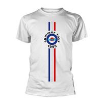 Oasis 'Stripes 95' White T shirt - NEW 3XL