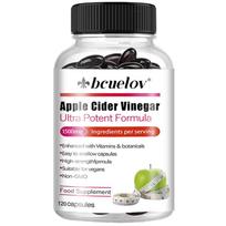 High-concentration apple cider vinegar capsules, each serving contains 1500 mg of the ingredient, 120 capsules. 120 Capsules