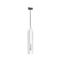 Cordless Milk Frother USB Rechargeable 3 Speeds Handheld Foam Maker for Coffee Cappuccino Latte Matcha Hot Chocolate at Home balta