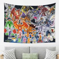 Anime Digimon Cartoon  Tapestry Decoration Art Aesthetic Tapestries for Living Room Bedroom Home Wall Cloth Wall Hanging 74x94cm(29x37in)