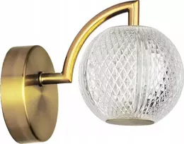 Sieninis šviestuvas Light Prestige Light Prestige Diamond 31 lovos sieninis šviestuvas modernus rutulinis 1x5W LED 3000/4000/6000K CCT auksinis/skaidrus