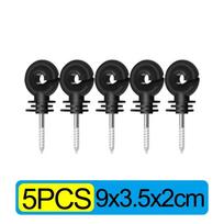 50-5Pcs Electric Fence Insulators for Garden Strong Safe Fencing Trellis Fence Wire Connections Self-tapping Insulation Nail