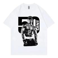 Rapper 50 Cent Graphic T Shirts Male Fashion Hip Hop Vintage Short Sleeve T-shirt Women Unisex  Summer Oversized T-shirts 3XL