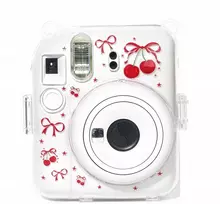 „LoveInstant“ dėklas, skirtas „Fuji Instax Mini 12“ standžiam dėklui su dirželiu / raudonųjų vyšnių spalvos