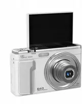 Skaitmeninis fotoaparatas Xrec C89 64mp 4k 10x zoom optyczny sukamasis ekran LCD 3,2" balta (SB11827)