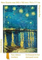 KNYGA Flame Tree Studio Vincent van Gogh: Starry Night over the Rhone (Foiled Quarto Journal)
