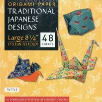 KNYGA Tuttle Studio Origami Paper - Traditional Japanese Designs - Large 8 1/4"