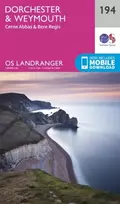 KNYGA Ordnance Survey Dorchester & Weymouth, Cerne Abbas & Bere Regis
