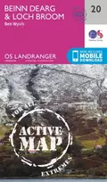 KNYGA Ordnance Survey Beinn Dearg & Loch Broom, Ben Wyvis