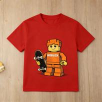 Roblox RRix Cartoon Print Kids TShirt Cool Game Character Short Sleeve Casual Tops for Boys Girls 100