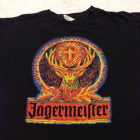 vintage 90s JAGERMEISTER T-shirt LARGE liqueur alchohol bar beer soft XXL