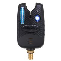 LED Fishing Bait Alarm Low Battery Alert Function Fishing Bite Indicator Illuminated 20S Carp Fishing Bite Sound Alert Sensitive mėlyna