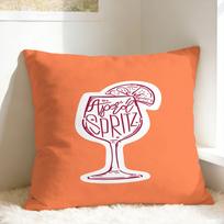 Aperols Spritz Pillow Case Custom Pillow Cover Vintage Cushion Cover For Sofa Home Decoration Peach skin 18*18(CM)-1Pcs