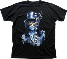 Slash Les Paul gitara juodas spausdintas marškinėlis OZ9414 S