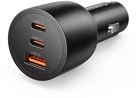 Orico PowerLink 165W USB-A + 2x USB-C automobilinis įkroviklis - Juodas