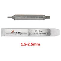 1.0mm 1.5mm 2.0mm 2.5mm 1.5/2.5mm Milling Cutter Probe for Xhorse CONDOR XC-MINI Dolphin XP005 XP005L Key Cutting Machine 1Pcs 1.5-2.5mm
