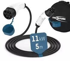 Ansmann 1900-0117 elektromobilių įkrovimo kabelis Juodas 2 tipo 3,5 m