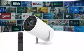 Projektorius Heelly Projektorius RZUTNIK ANDROID TV WIFI FULL HD PRZENOŚNY SMART Garsiakalbis SUKAMASIS