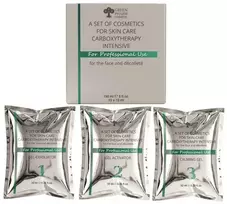 Galt Žalias Pharm Cosmetic Karboksiterapijos intensyvus kosmetikos rinkinys veido ir dekoltė srities odos priežiūrai 150 ml