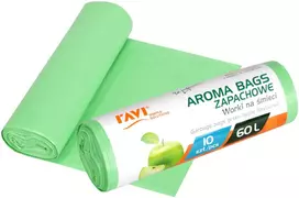 Aroma Bags šiukšlių maišai, žalias obuolys, 60 l, 10 vnt., 4 x 17 x 4, 10704, Simple Solution