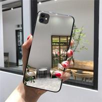 Luxury Silicone Mirror Case For iPhone Samsung Galaxy Huawei Honor Xiaomi Redmi Protector Bumper iPhone 6 sidabras