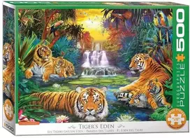 Eurographics Tigrų rojus – 500 XL dalių dėlionė 68x48 cm, išskirtinis menas