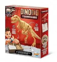 Dėlionė Buki France T-Rex griaučių kasinėjimo rinkinys 20 cm su tikra fosilija vaikams 8+