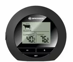 Dėlionė Bresser Bluetooth grilio termometras mėsai – temperatūra telefone iki 30 m