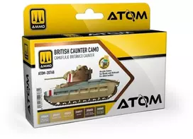AMMO by MIG Jimenez Akrilinių dažų rinkinys britų Caunter kamufliažui modeliams